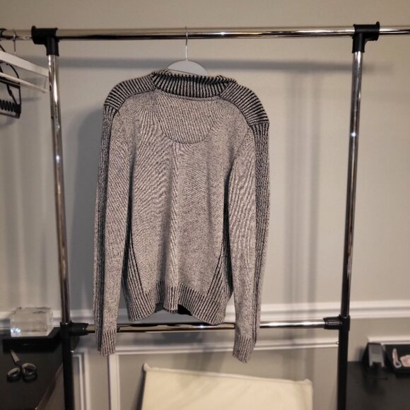 Fried Denim Sweater Jacket Sz L Eclectic Grandpa Cabincore - Picture 10 of 11